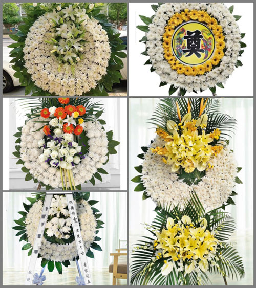 山东青岛平度市店子镇南马湾崖村花圈速递