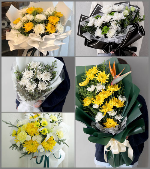 山东青岛平度市店子镇南马湾崖村白事花束代送